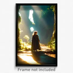 Pixel Art Poster - Natural Chamber (8 Bit Psychedelic Trippy Video Game Print)