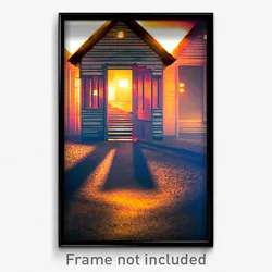 Pixel Art Poster - Coarse Madhouse (8 Bit Psychedelic Trippy Video Game Print)