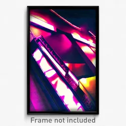Pixel Art Poster - Liquid Movie Theatre (8 Bit Psychedelic Video Game Print)