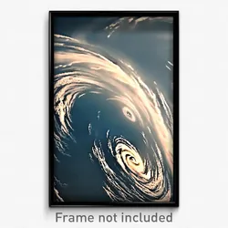 Pixel Art Poster - Impressive Hurricane (8 Bit Psychedelic Video Game Print)