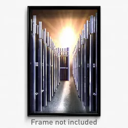 Pixel Art Poster - Silver Stockade (8 Bit Psychedelic Trippy Video Game Print)