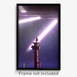 Pixel Art Poster - Flat Esplande (8 Bit Psychedelic Trippy Video Game Print)