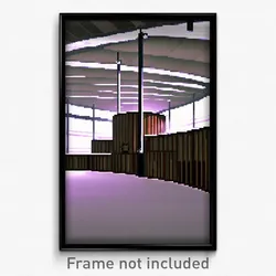 Pixel Art Poster - Round Warehouse (8 Bit Psychedelic Trippy Video Game Print)