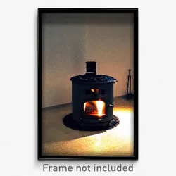 Pixel Art Poster - Circular Stove (8 Bit Psychedelic Trippy Video Game Print)
