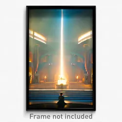 Pixel Art Poster - Well Made Sanctuary (8 Bit Psychedelic Video Game Print)
