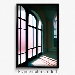 Pixel Art Poster - Graceful Window (8 Bit Psychedelic Trippy Video Game Print)