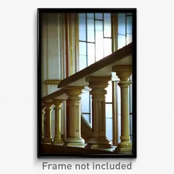 Pixel Art Poster - Puzzling Balustrade (8 Bit Psychedelic Video Game Print)