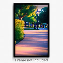 Pixel Art Poster - Familiar Park (8 Bit Psychedelic Trippy Video Game Print)