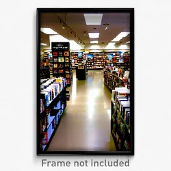 Pixel Art Poster - Familiar Book Store (8 Bit Psychedelic Video Game Print)