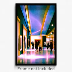Pixel Art Poster - Famous Gallery (8 Bit Psychedelic Trippy Video Game Print)