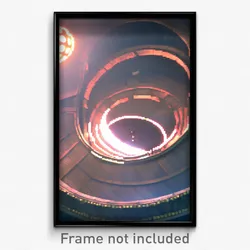 Pixel Art Poster - Round Chamber (8 Bit Psychedelic Trippy Video Game Print)