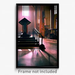 Pixel Art Poster - Rundown Pulpit (8 Bit Psychedelic Trippy Video Game Print)
