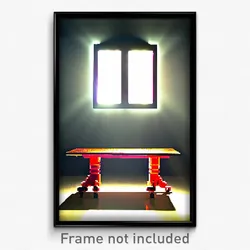 Pixel Art Poster - Original Table (8 Bit Psychedelic Trippy Video Game Print)