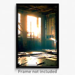 Pixel Art Poster - Sentimental Derelict (8 Bit Psychedelic Video Game Print)