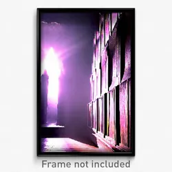 Pixel Art Poster - Captivating Scriptorium (8 Bit Psychedelic Video Game Print)