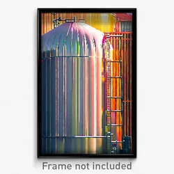 Pixel Art Poster - Upbeat Silo (8 Bit Psychedelic Trippy Weird Video Game Print)