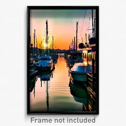 Pixel Art Poster - Lovely Mooring (8 Bit Psychedelic Trippy Video Game Print)