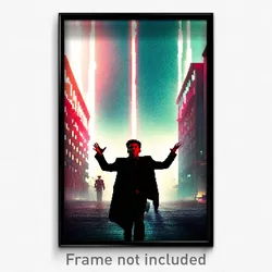 Pixel Art Poster - Strange Rise (8 Bit Psychedelic Trippy Video Game Print)