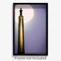 Pixel Art Poster - Calm Pillar (8 Bit Psychedelic Trippy Weird Video Game Print)