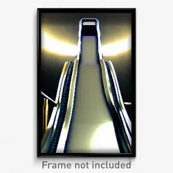 Pixel Art Poster - Metallic Slide (8 Bit Psychedelic Trippy Video Game Print)