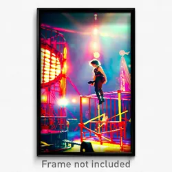 Pixel Art Poster - Vibrating Circus (8 Bit Psychedelic Trippy Video Game Print)