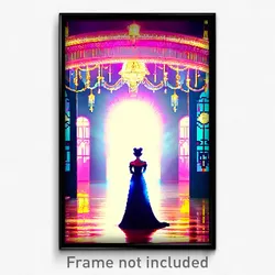 Pixel Art Poster - Elaborate Dream (8 Bit Psychedelic Trippy Video Game Print)