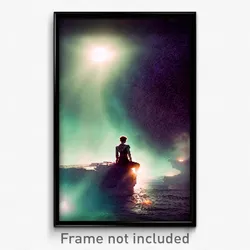 Pixel Art Poster - Dramatic Dreamscape (8 Bit Psychedelic Video Game Print)