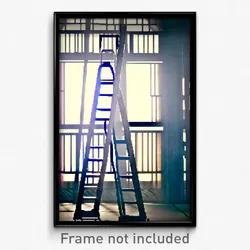 Pixel Art Poster - Showy Ladder (8 Bit Psychedelic Trippy Video Game Print)