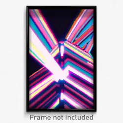 Pixel Art Poster - Kaleidoscopic Corner (8 Bit Psychedelic Video Game Print)