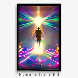 Pixel Art Poster - Enchanted Ego Death (8 Bit Psychedelic Video Game Print)