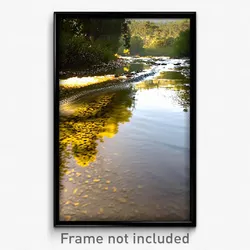 Pixel Art Poster - Empty Creek (8 Bit Psychedelic Trippy Weird Video Game Print)