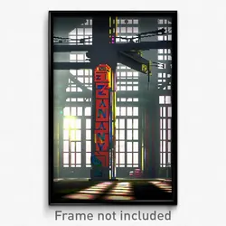 Pixel Art Poster - Zany Factory (8 Bit Psychedelic Trippy Video Game Print)