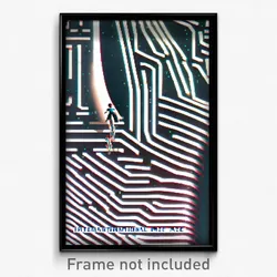 Pixel Art Poster - International Maze (8 Bit Psychedelic Video Game Print)