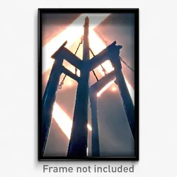 Pixel Art Poster - Important Gallows (8 Bit Psychedelic Trippy Video Game Print)