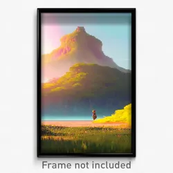 Pixel Art Poster - Mellow Bluff (8 Bit Psychedelic Trippy Video Game Print)