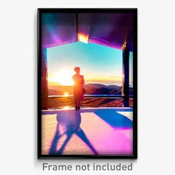 Pixel Art Poster - Tremendous View (8 Bit Psychedelic Trippy Video Game Print)