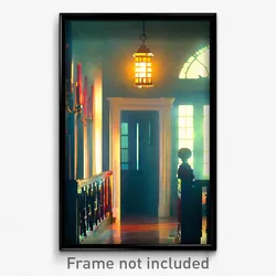 Pixel Art Poster - Showy Parsonage (8 Bit Psychedelic Trippy Video Game Print)