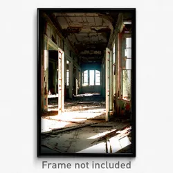 Pixel Art Poster - Gorgeous Derelict (8 Bit Psychedelic Trippy Video Game Print)