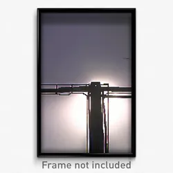Pixel Art Poster - Wire Frame Junction (8 Bit Psychedelic Video Game Print)