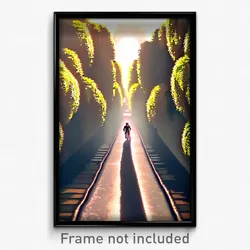 Pixel Art Poster - Superb Path (8 Bit Psychedelic Trippy Weird Video Game Print)