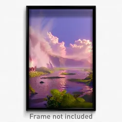 Pixel Art Poster - Magnificent Flood (8 Bit Psychedelic Trippy Video Game Print)