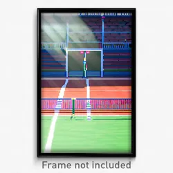 Pixel Art Poster - Big Court (8 Bit Psychedelic Trippy Weird Video Game Print)
