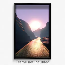 Pixel Art Poster - Drab Route (8 Bit Psychedelic Trippy Weird Video Game Print)
