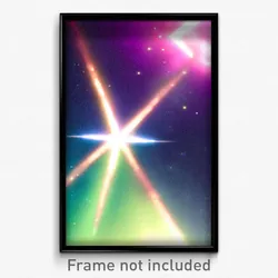 Pixel Art Poster - Far Star (8 Bit Psychedelic Trippy Weird Video Game Print)