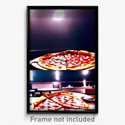 Pixel Art Poster - Grandiose Pizza (8 Bit Psychedelic Trippy Video Game Print)
