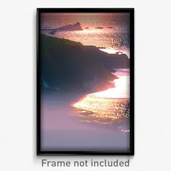 Pixel Art Poster - Shifty Coast (8 Bit Psychedelic Trippy Video Game Print)