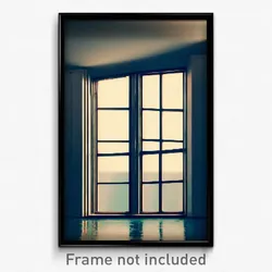 Pixel Art Poster - Unwelcoming Window (8 Bit Psychedelic Video Game Print)