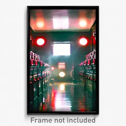 Pixel Art Poster - Acclaimed Boiler Room (8 Bit Psychedelic Video Game Print)