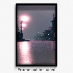 Pixel Art Poster - Dreary Isthmus (8 Bit Psychedelic Trippy Video Game Print)