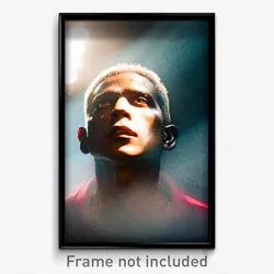 Pixel Art Poster - Dramatic Head (8 Bit Psychedelic Trippy Video Game Print)